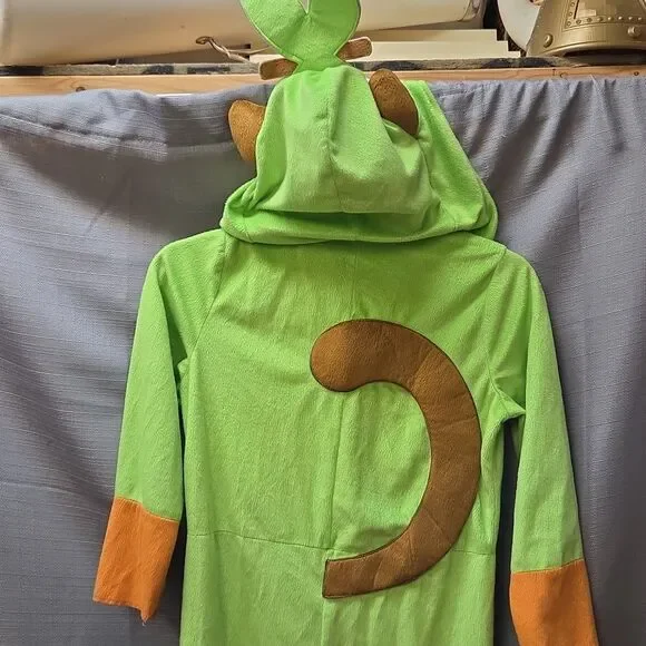 Pokemon Grookey Hooded Jumpsuit Classic Child Costume Size S/P 4-6 - Picture 4 of 7